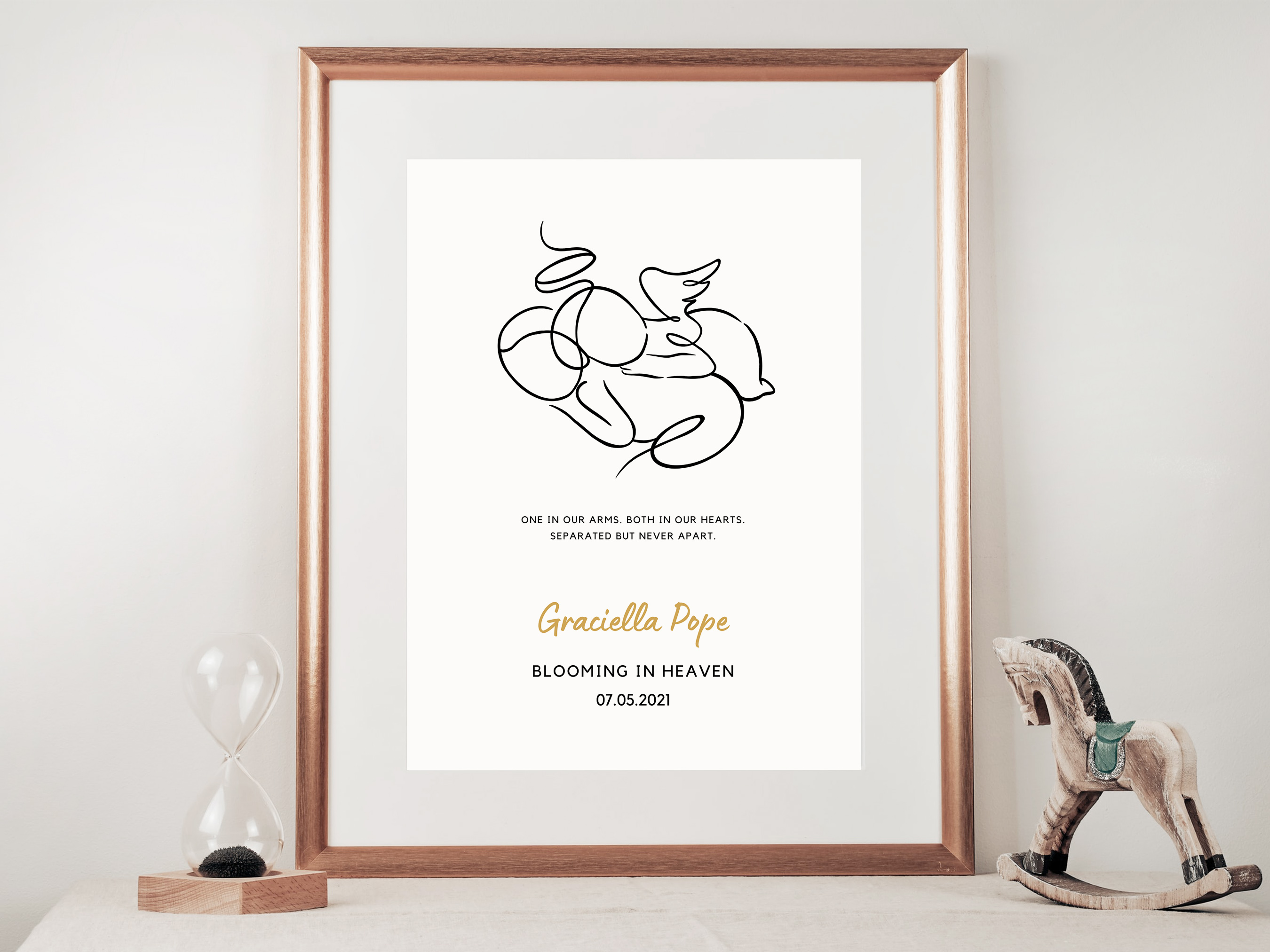 Twin Angel Baby Wall Art