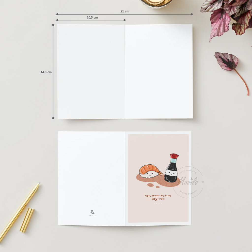 "Happy Anniversary to My Soymate" Greeting Card