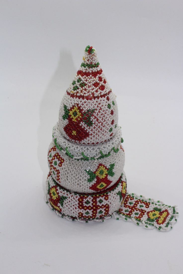 Handcrafted Beaded Temple Decor