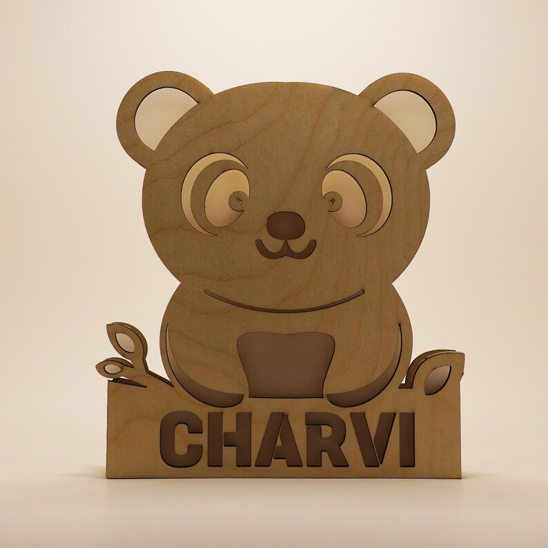 Personalized Panda Night Lamp