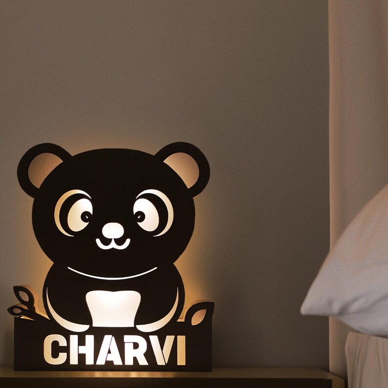 Personalized Panda Night Lamp