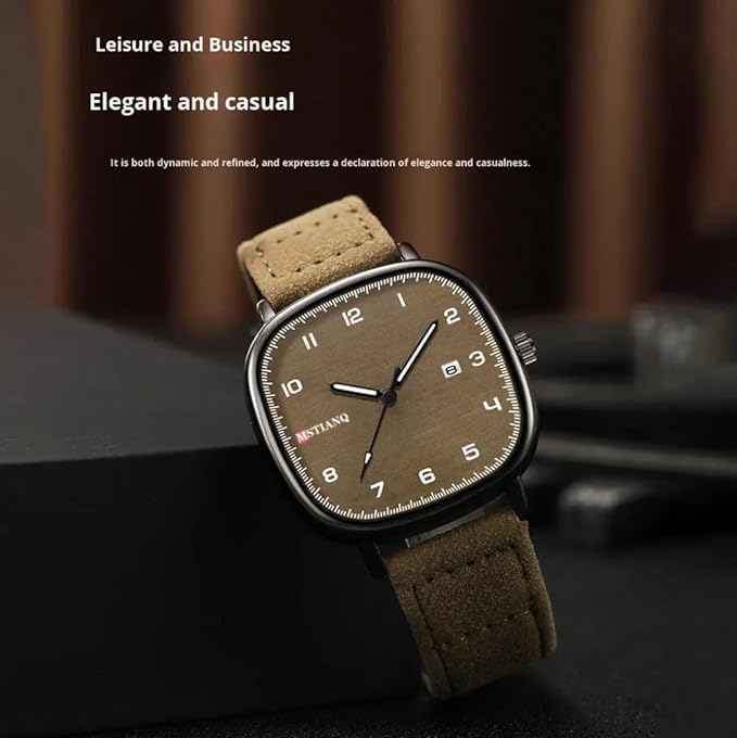 Men’s Premium Leather Quartz Watch 