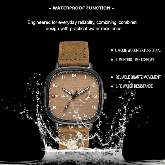 Men’s Premium Leather Quartz Watch 