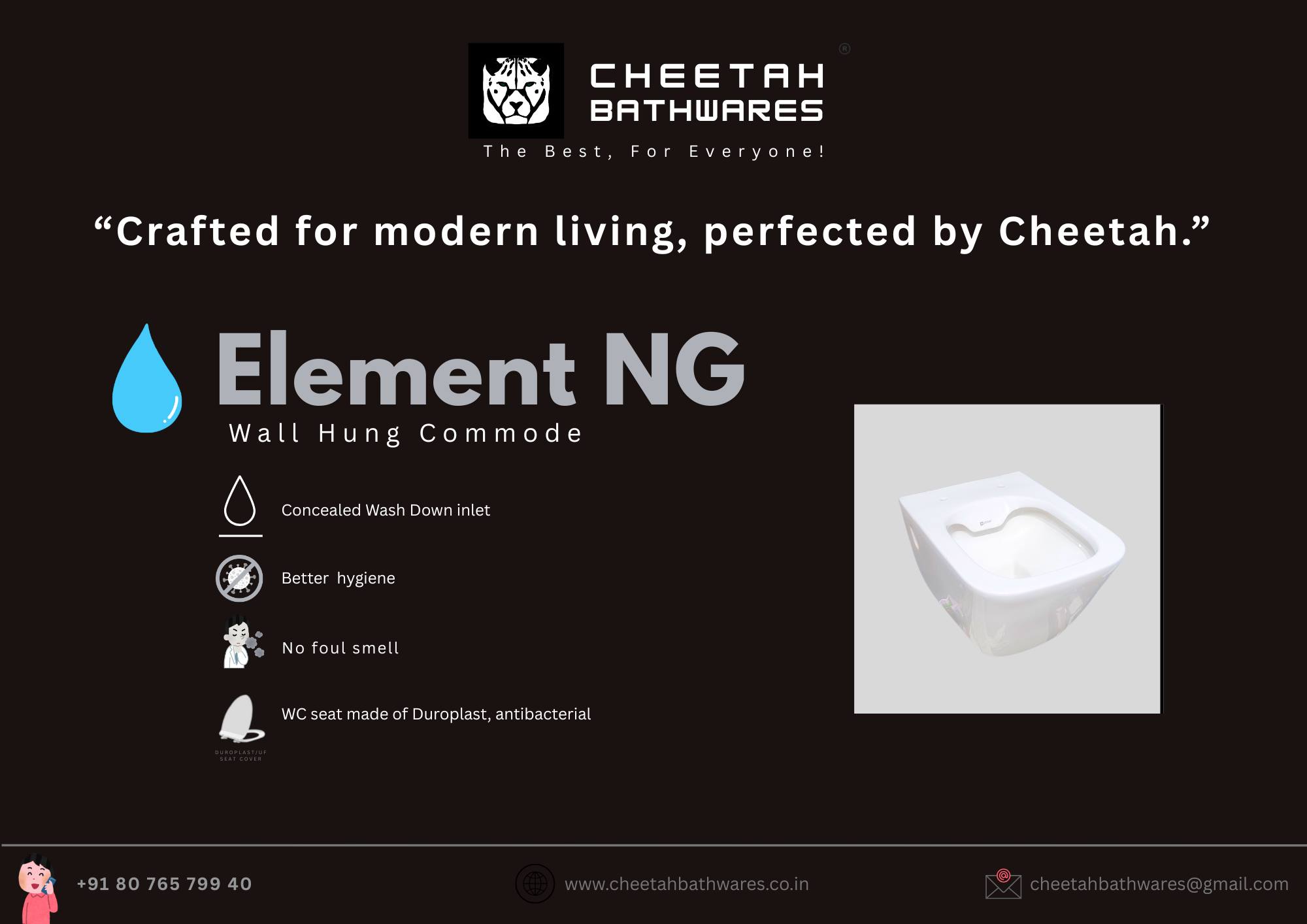 ELEMENT NG Wall-Hung WC Set 