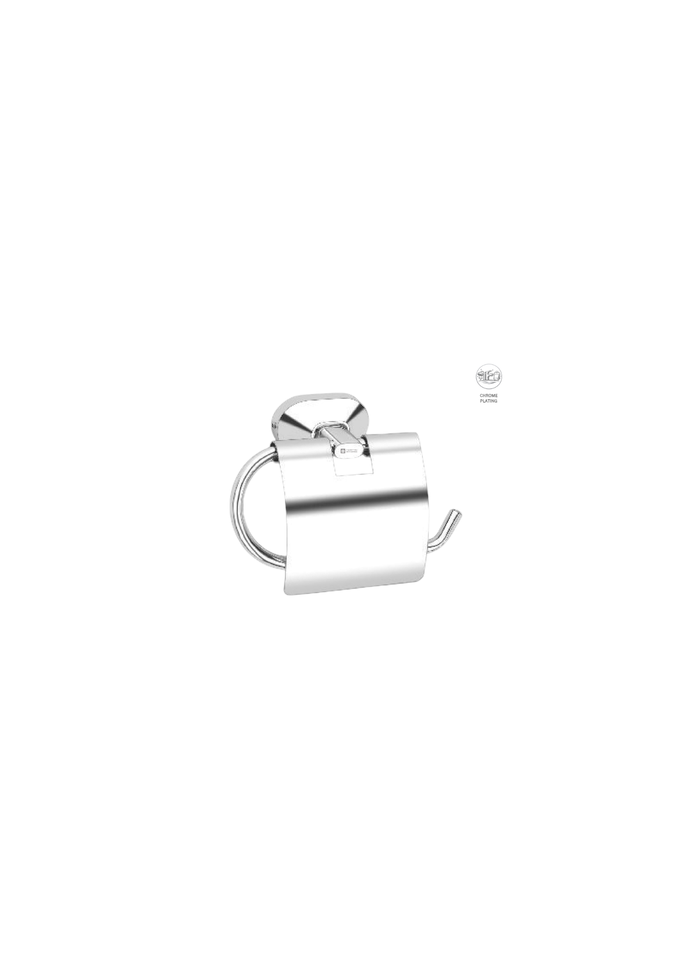 Aster Paper Holder with Flap Guard