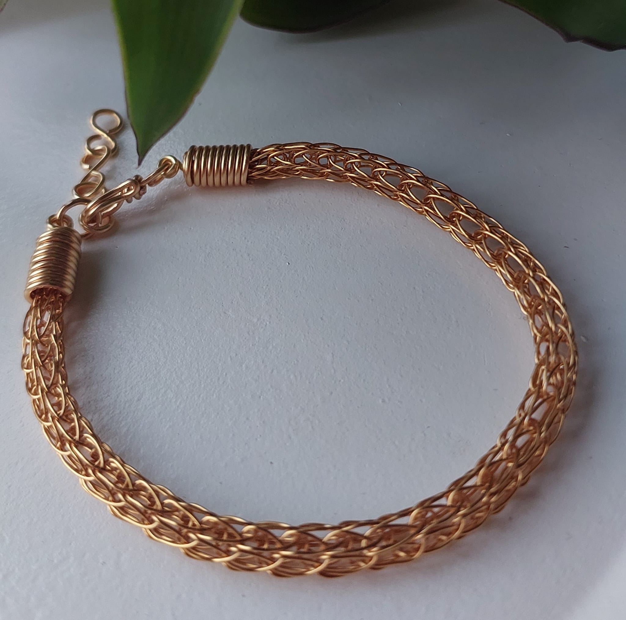 Braided Gold Chain Bracelet