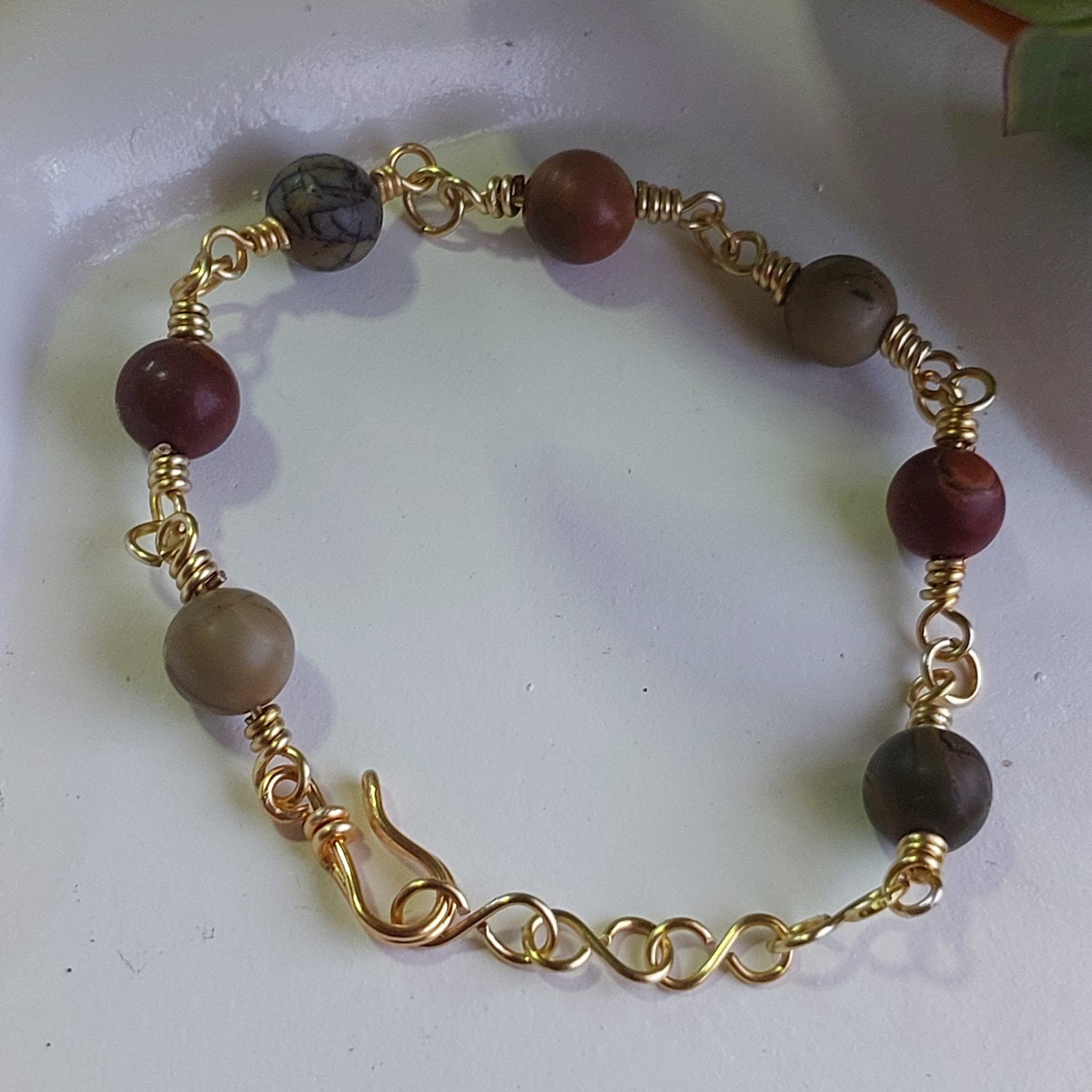 Natural Stone Bead Bracelet