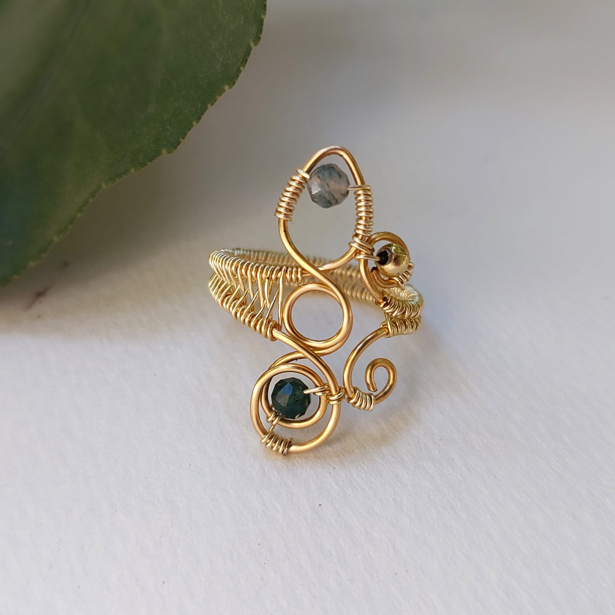 Gold Wire Wrapped Ring