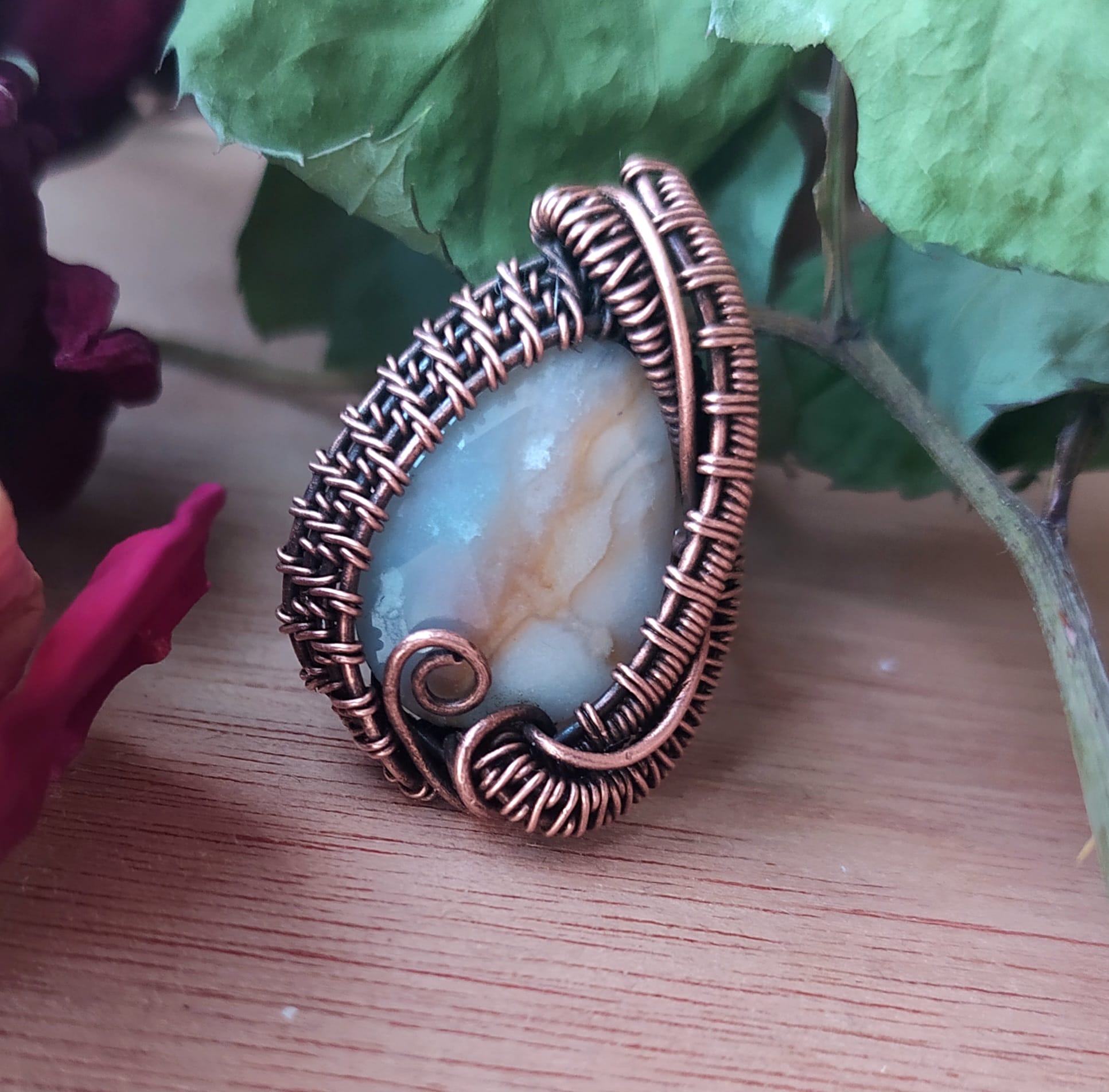 Wire Wrapped Gemstone Pendant