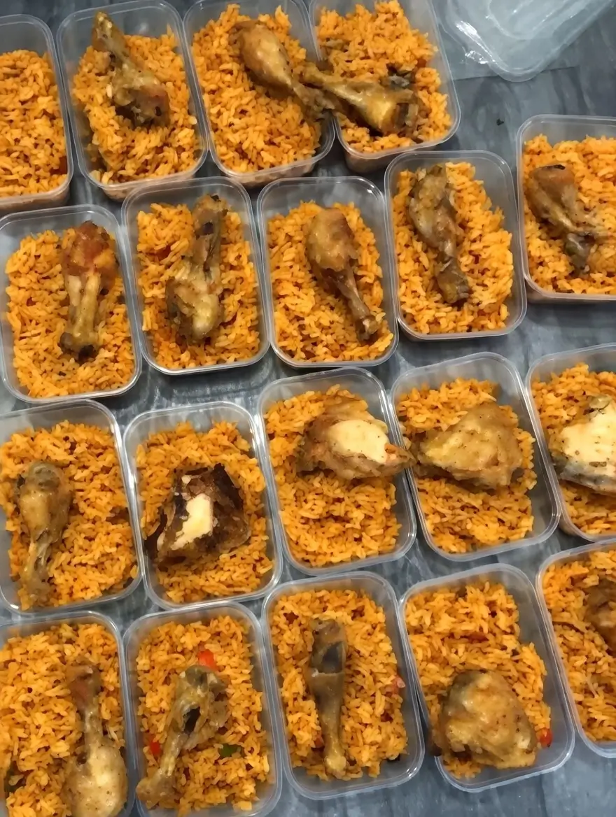 Jollof Rice with Protein