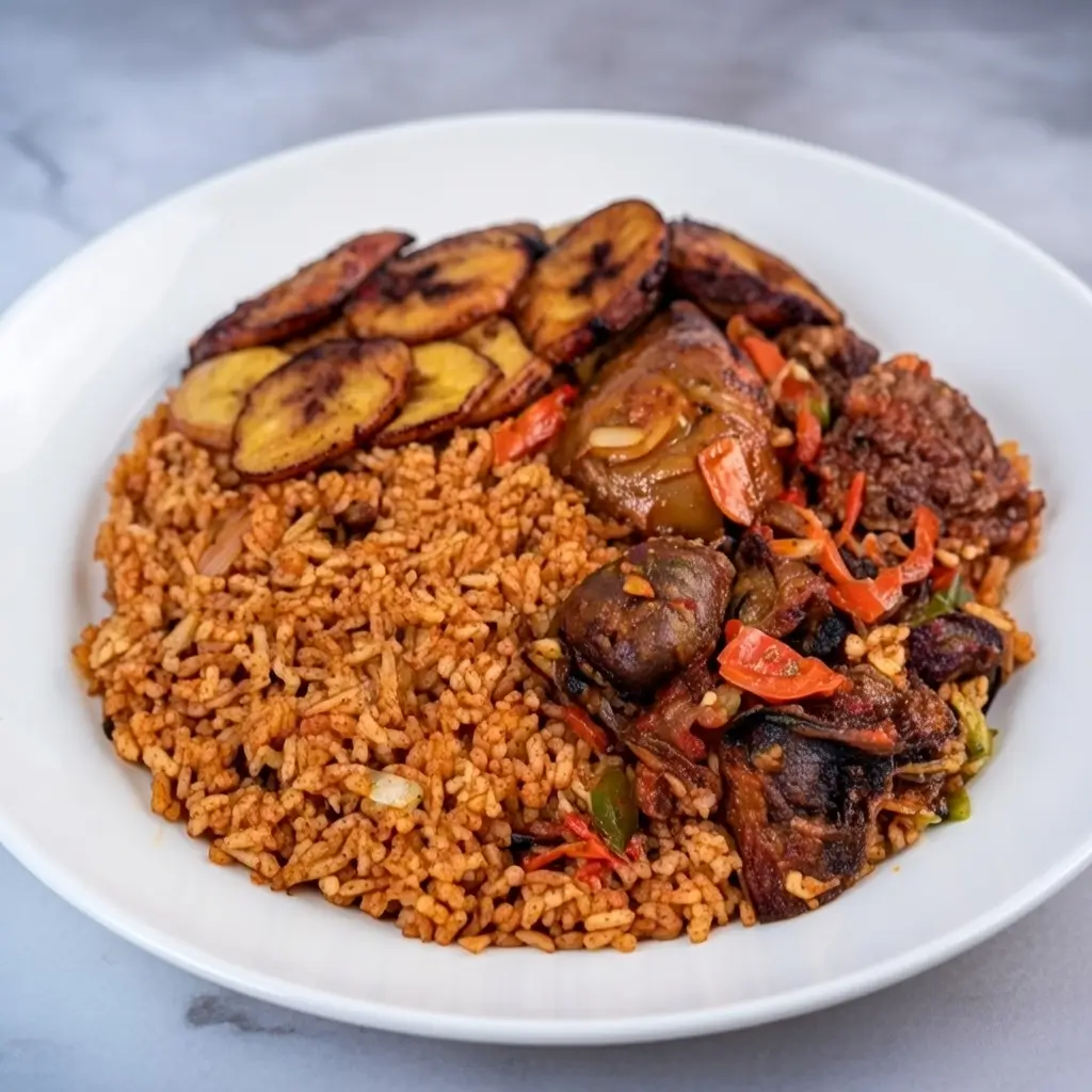 Jollof Rice with Protein