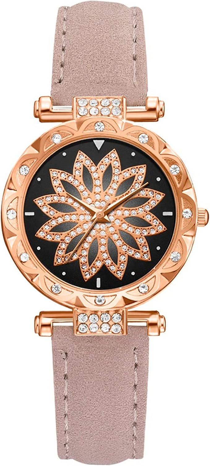 Montre élégante pour femmes en or rose