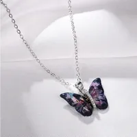 Collier pendentif papillon 