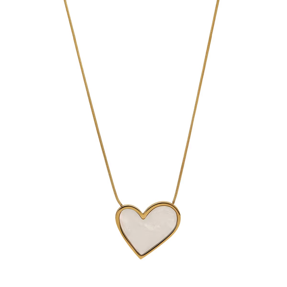 Gold Heart Pendant Necklace