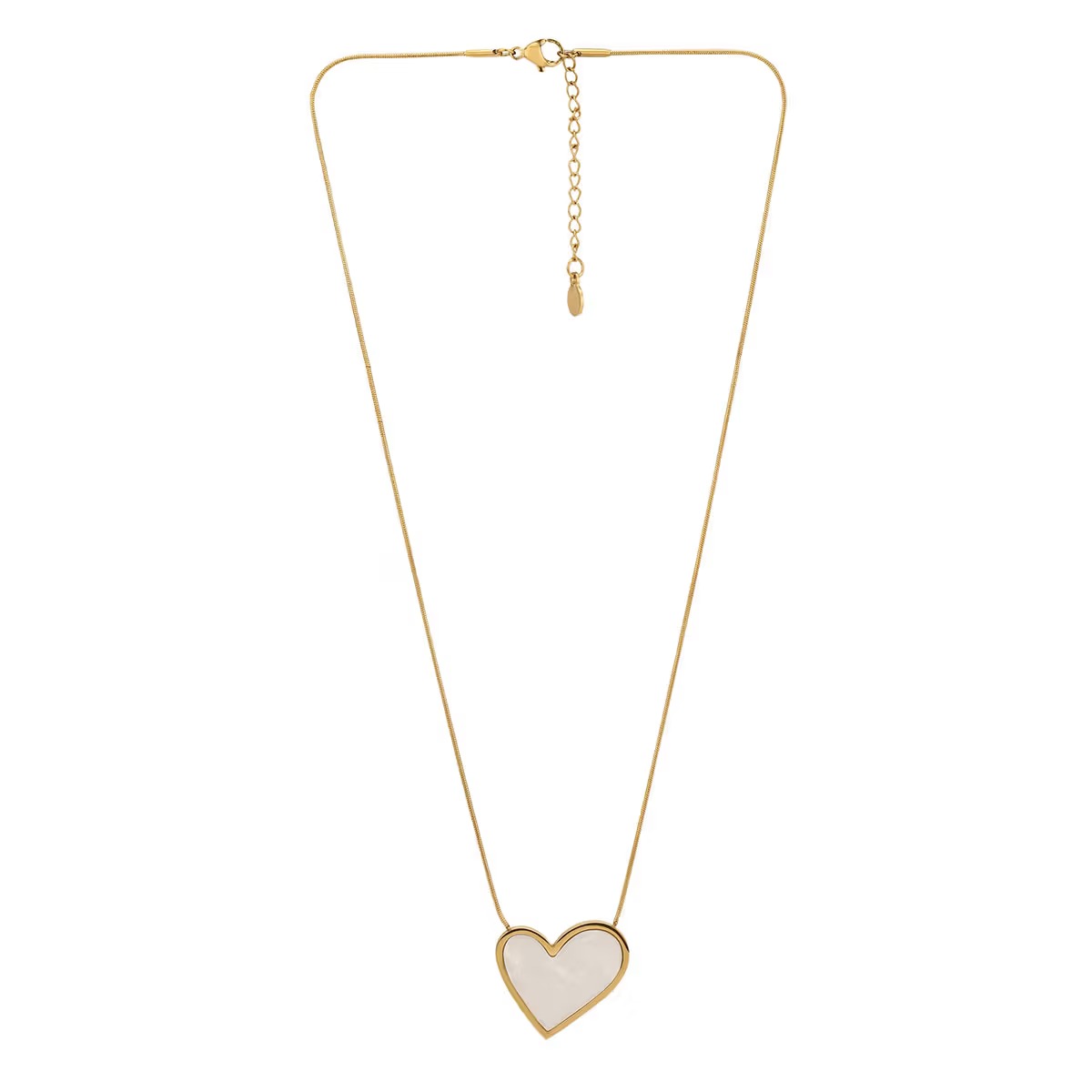 Gold Heart Pendant Necklace