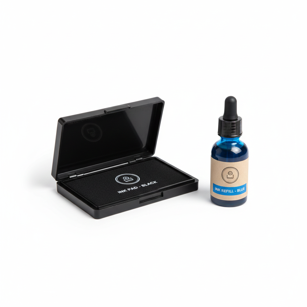 Stamp Pad & Ink Refill Set