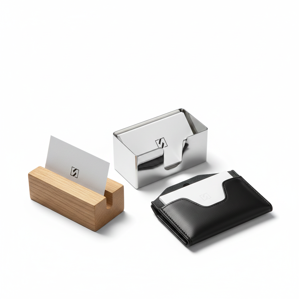 Elegant Business Card Holder Set