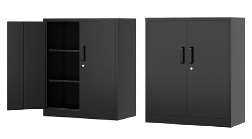 Black Metal Storage Cabinet
