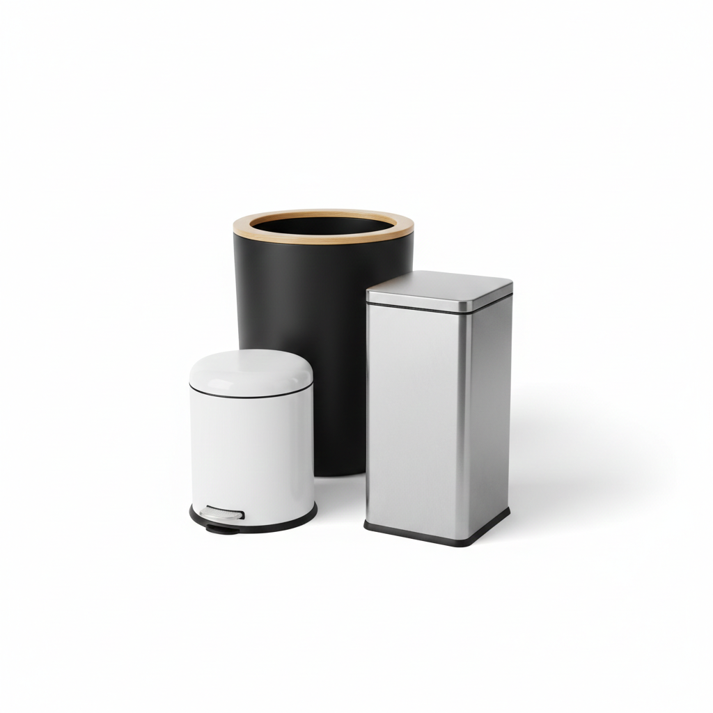 Modern Trash Bin Set