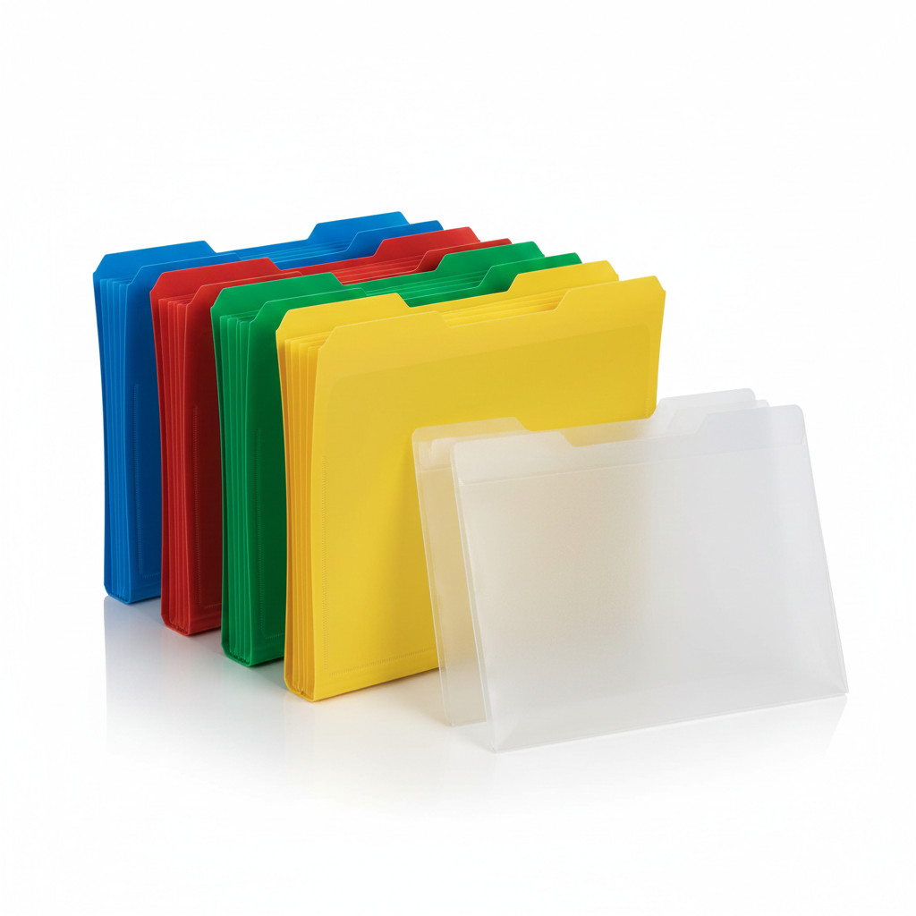Multicolor Plastic File Folders