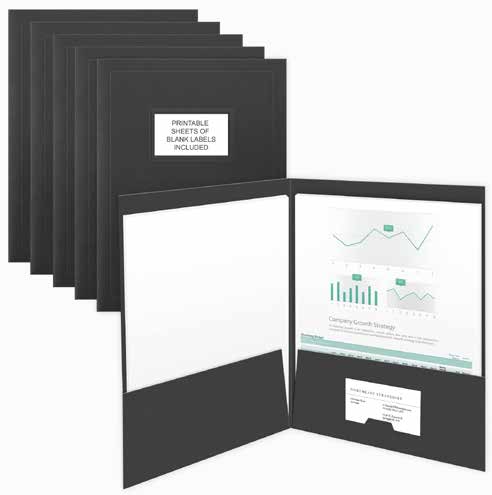 Black Presentation Folder (Pack of 6)