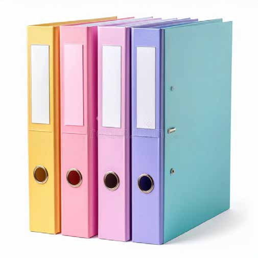 Colorful File Folders Set