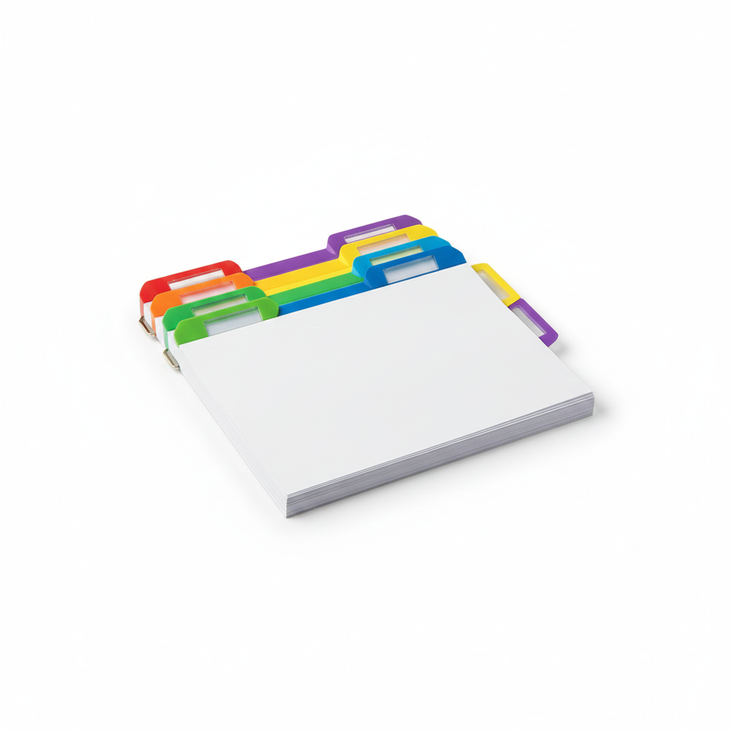 Multi-Color Index Cards