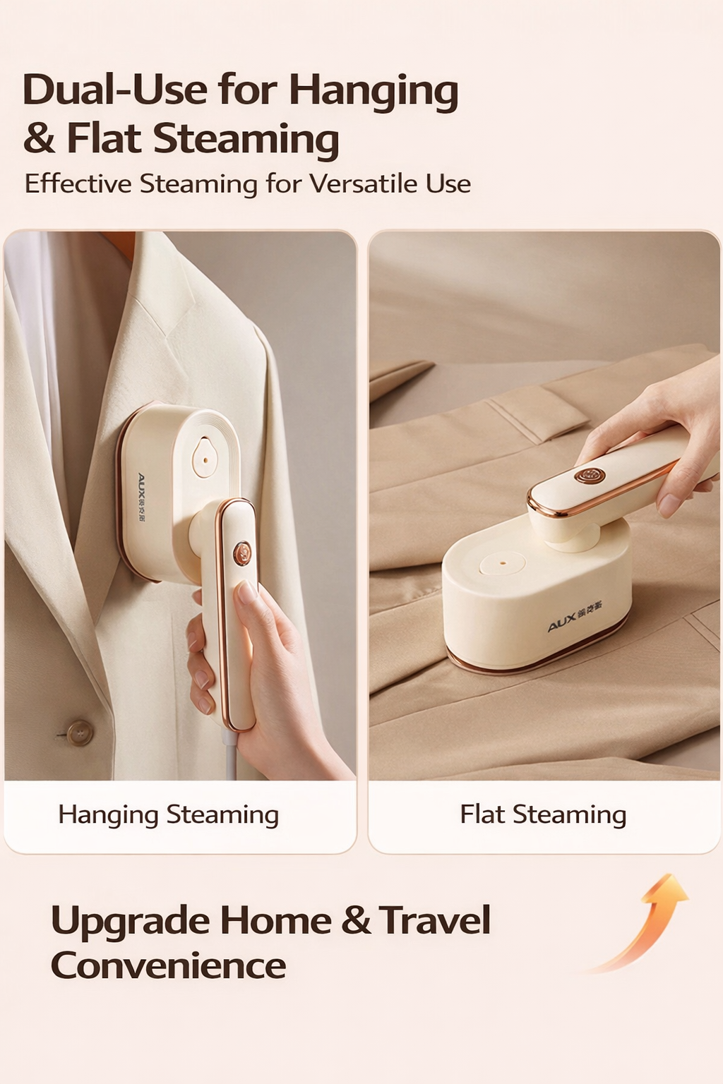 AUX Foldable Portable Garment Steamer