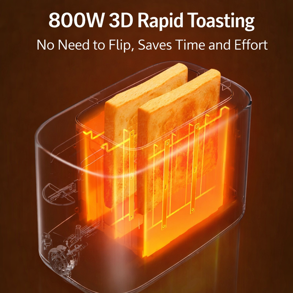 SUPOR 800W Bread Toaster