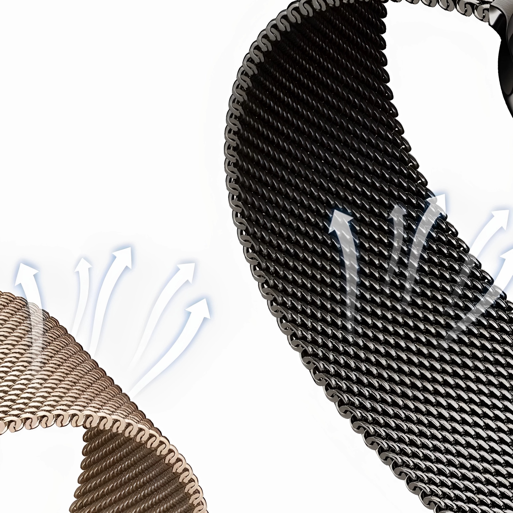 Milanese Loop Magnetic Metal Band for Apple Watch – Adjustable Stainless Steel Strap