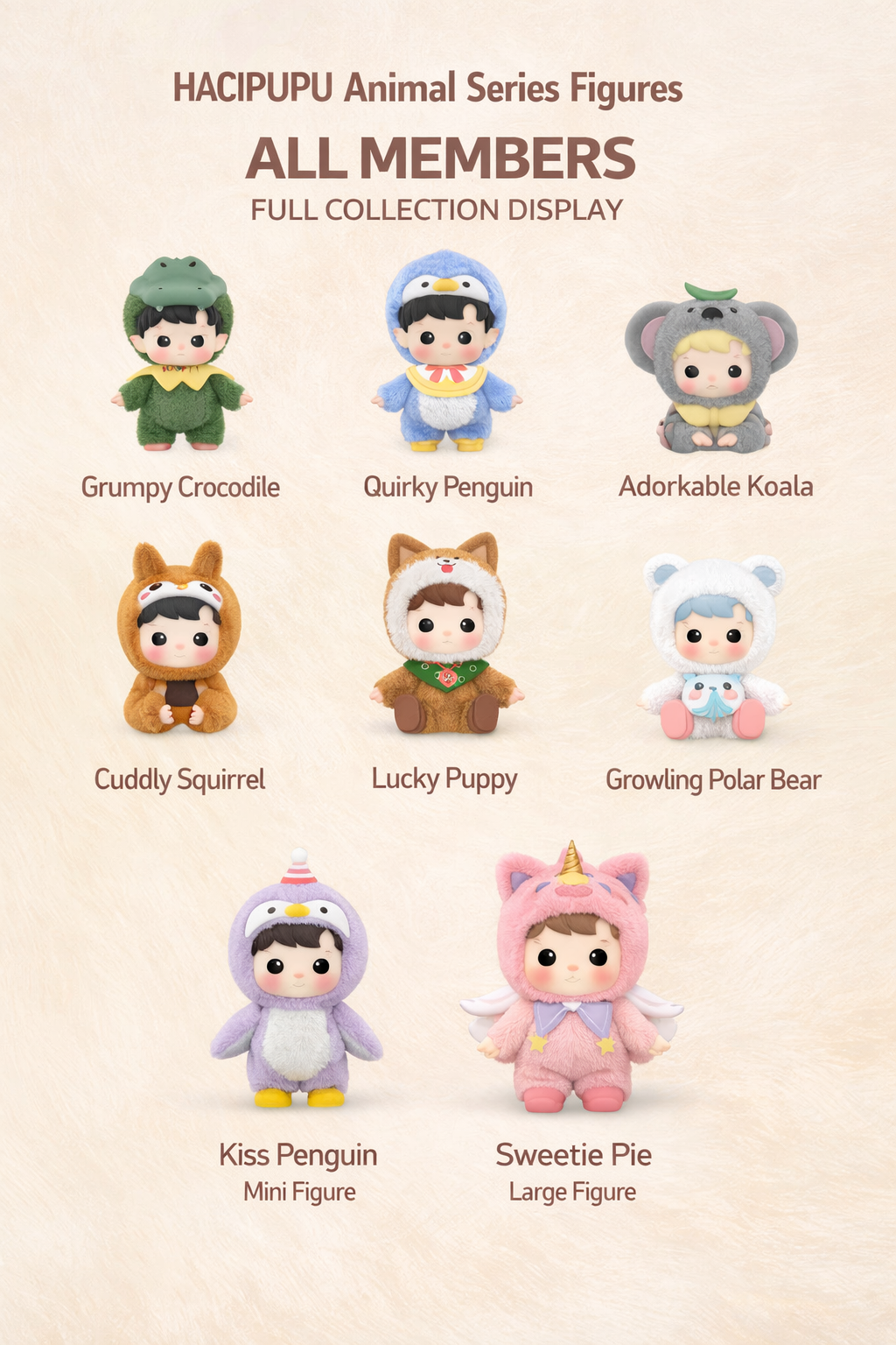 HACIPUPU Animal Sticker Series Figure Blind Box
