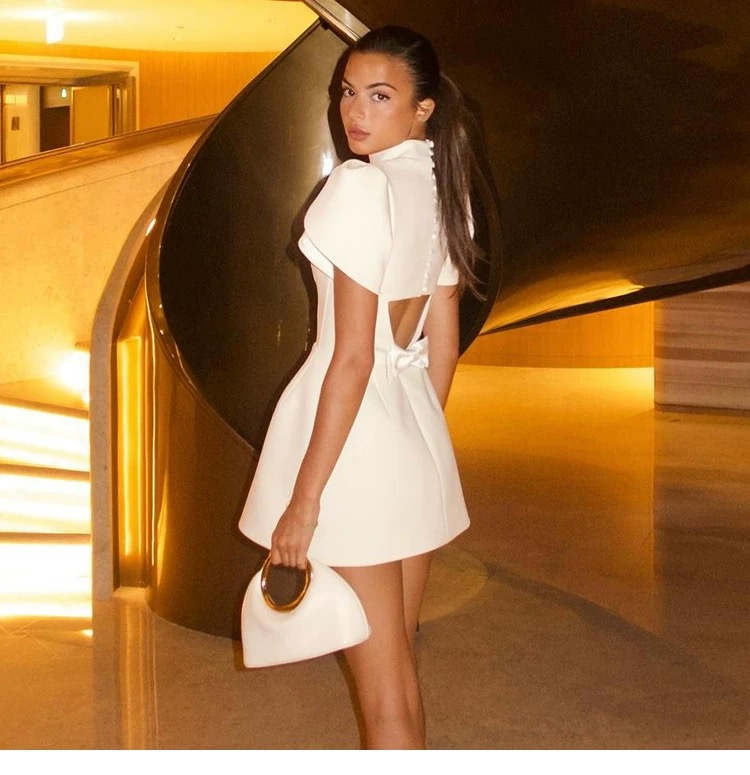 Elegant White Mini Dress