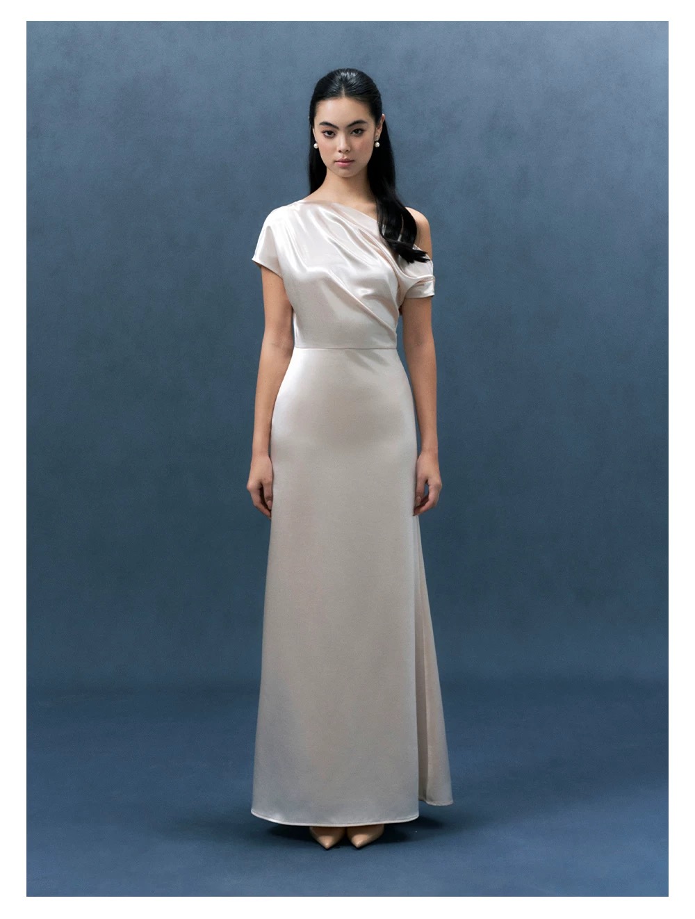 TANSSHOP Elegant Satin Evening Dress