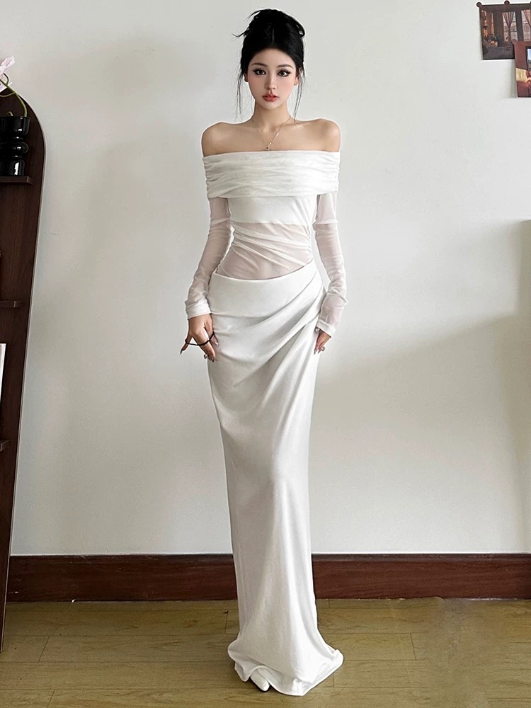 Elegant Off-Shoulder Gown