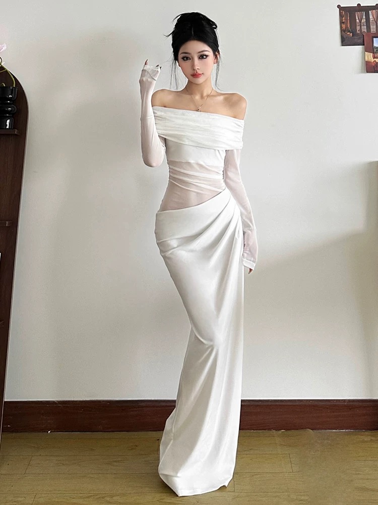 Elegant Off-Shoulder Gown