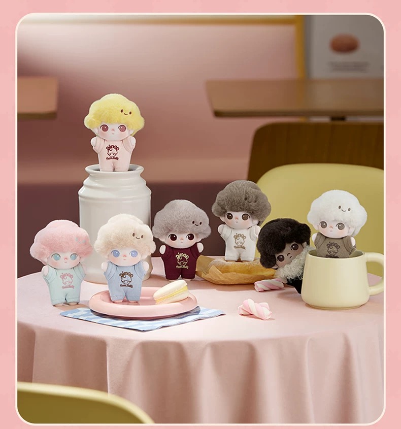 Dimoo World Plush Keychain Set