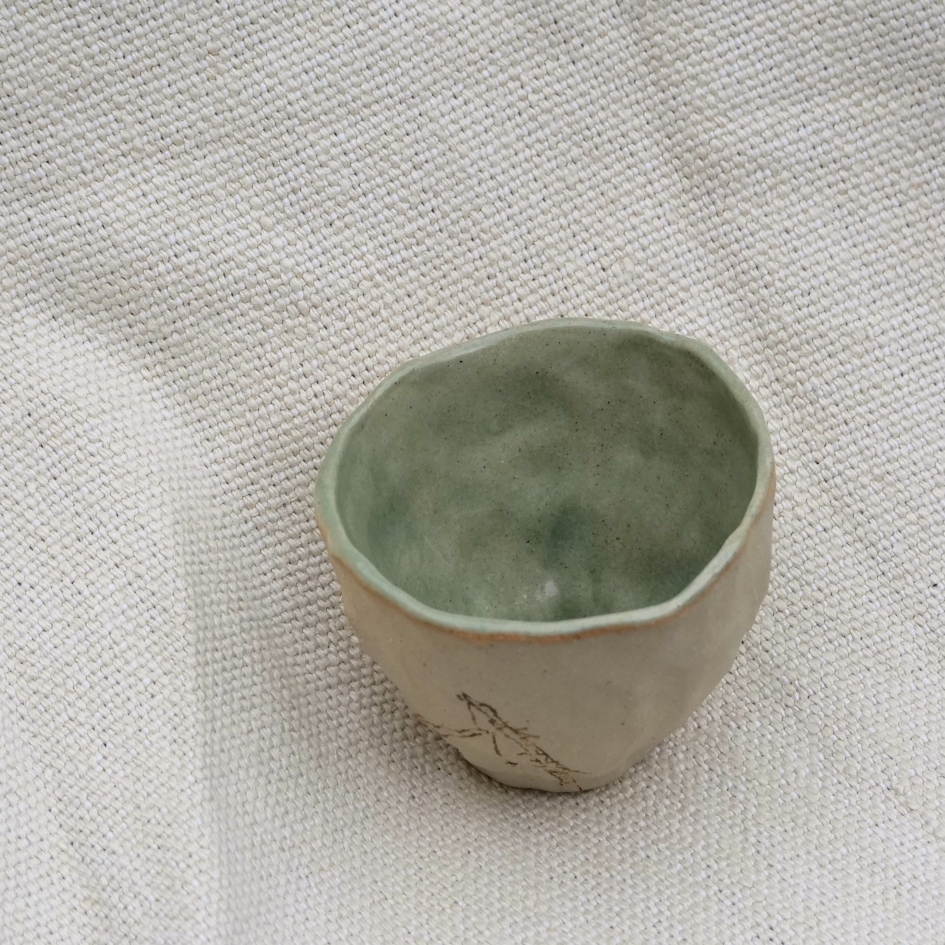 Pinched Crane Cup (blue)