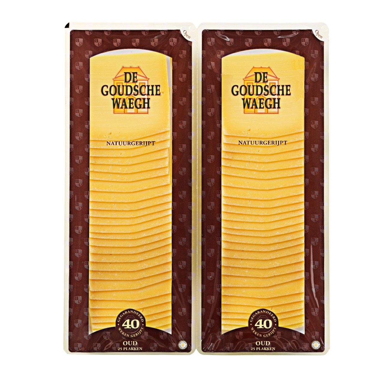 Oude kaas gesneden De Goudsche Waegh