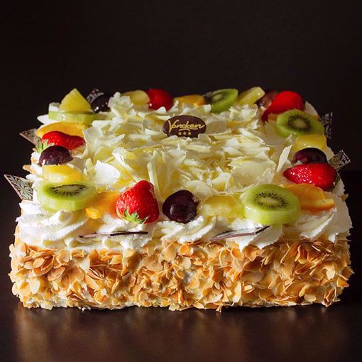 Slagroomtaart (vierkant)