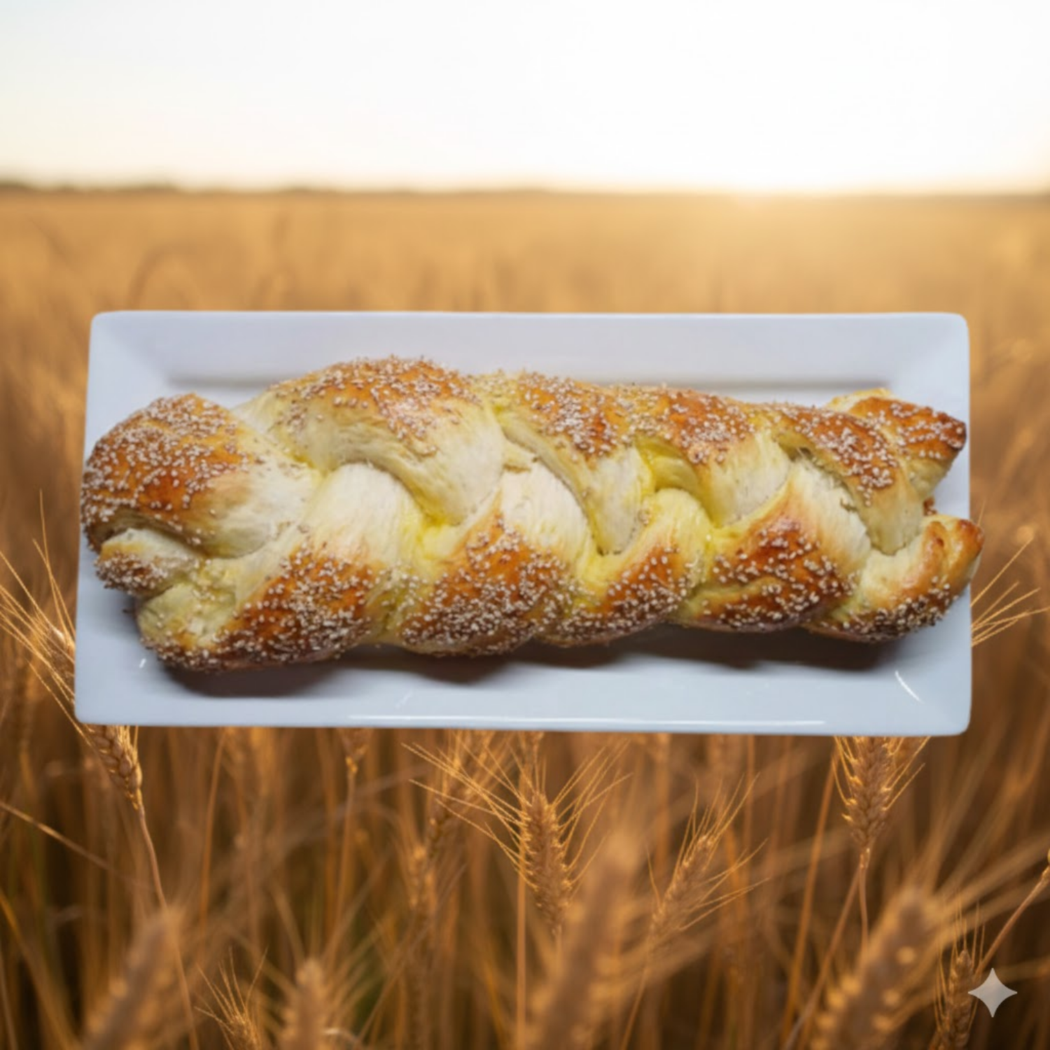 Trenza Rellena de Jamón y Queso (porciones 10)