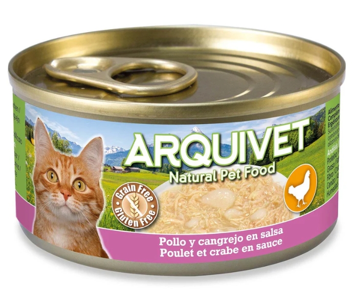 Arquivet Cat Wet Chicken and Crab In Sauce 80g
