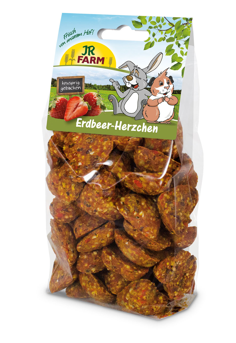 JR Farm Strawberry Hearts 70g