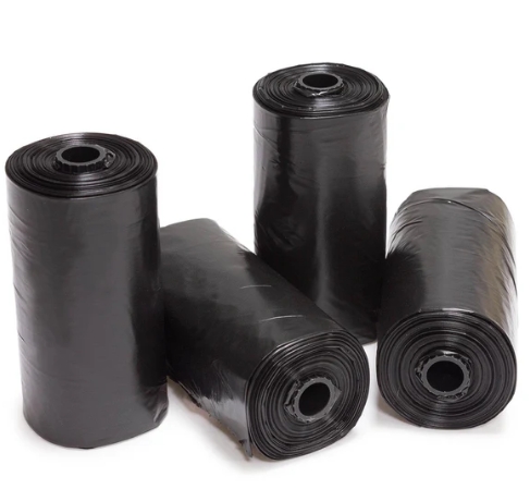 Black Poo Bags Pack x 4