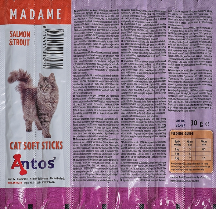 Cat Soft Sticks Madame - Salmon&Trout 6 pieces