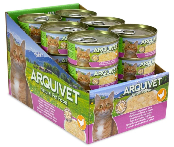 Arquivet Cat Wet Chicken and Crab In Sauce 80g