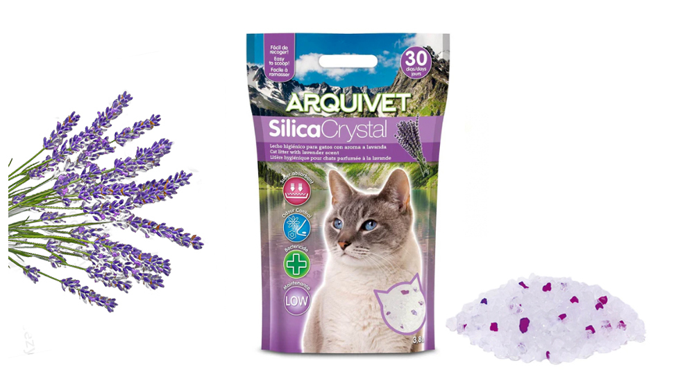 Lavender Scent Silica Cat Litter 3.8ltr