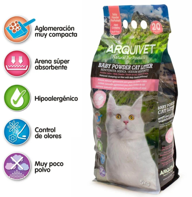 Baby Powder Litter Bentonite Clumping 10KG