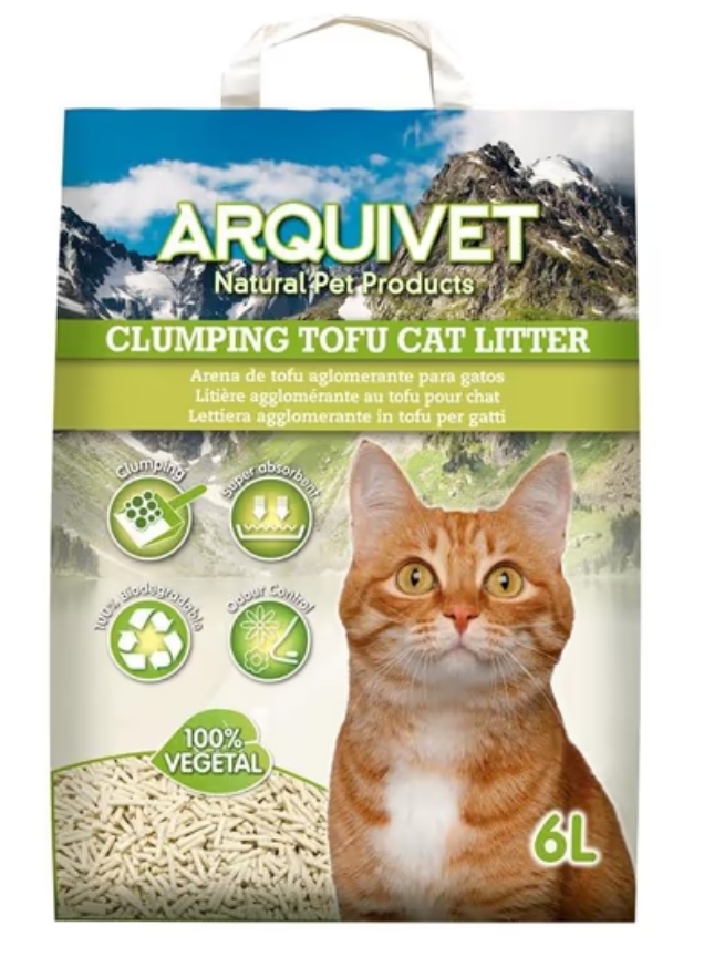 Tofu Clumping Cat Litter 6L Flushable