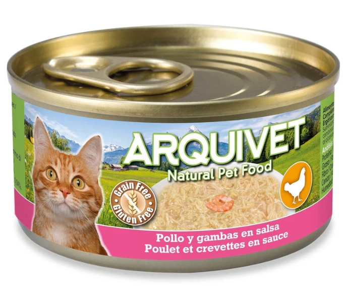 Arquivet Cat Wet Chicken with Prawns 80g