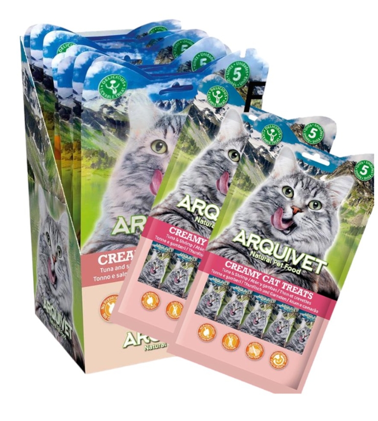 Creamy Cat Treat Tuna & Shrimp, 70g - 5pcs